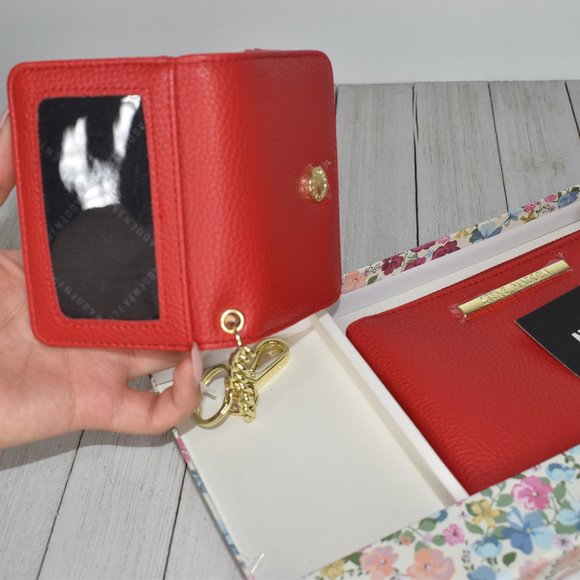Steve Madden 2 Piece Wallet Key Ring Red MSRP $68 - Picture 6 of 7